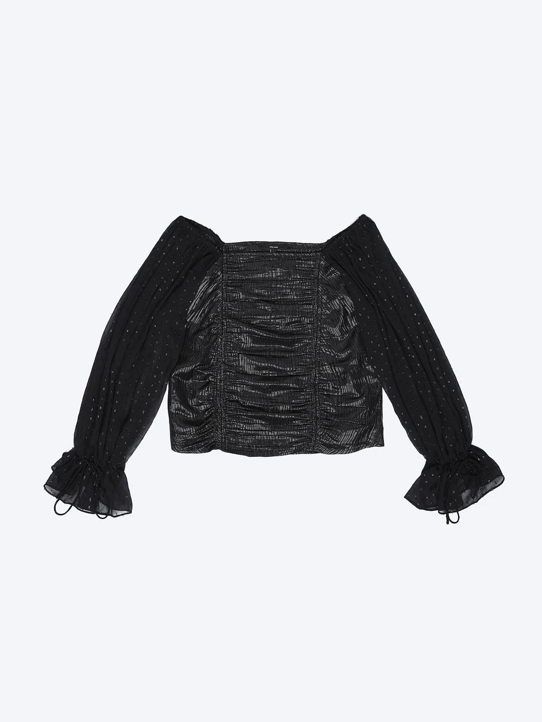 Black Ruched Top - Image 7