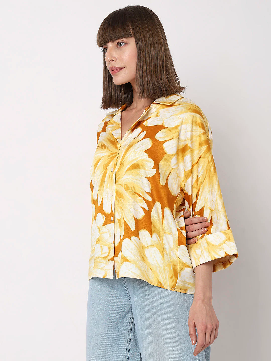 Yellow Floral Shirt - Image 3