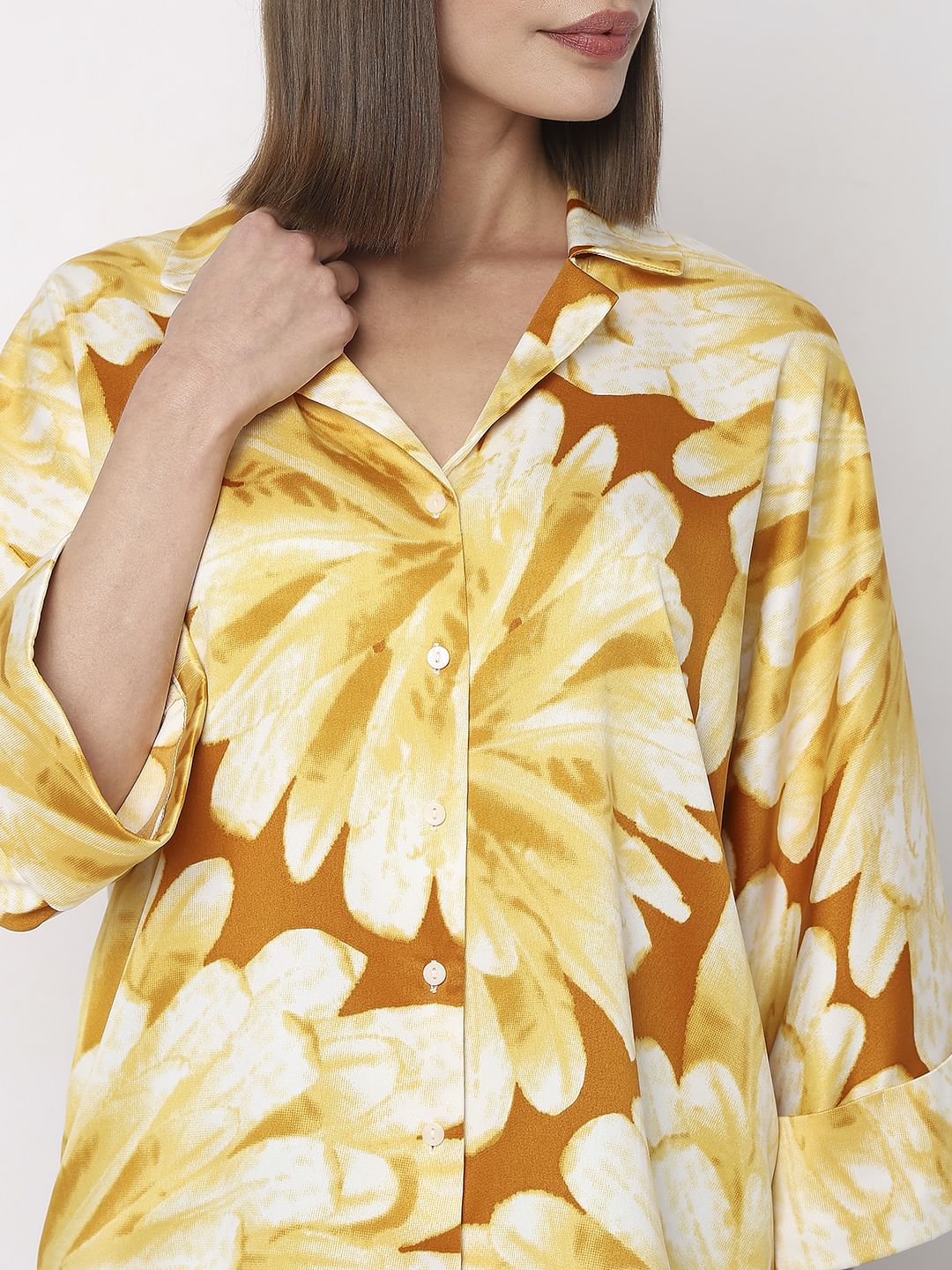 Yellow Floral Shirt - Image 6