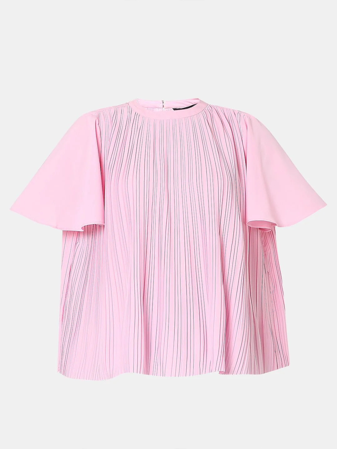 Pink Pleated Flared Top - Image 7