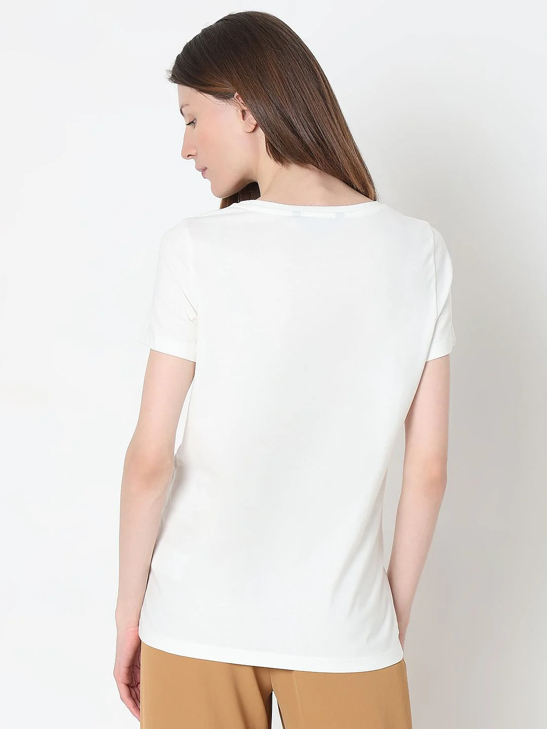 White Floral Print T-Shirt - Image 4
