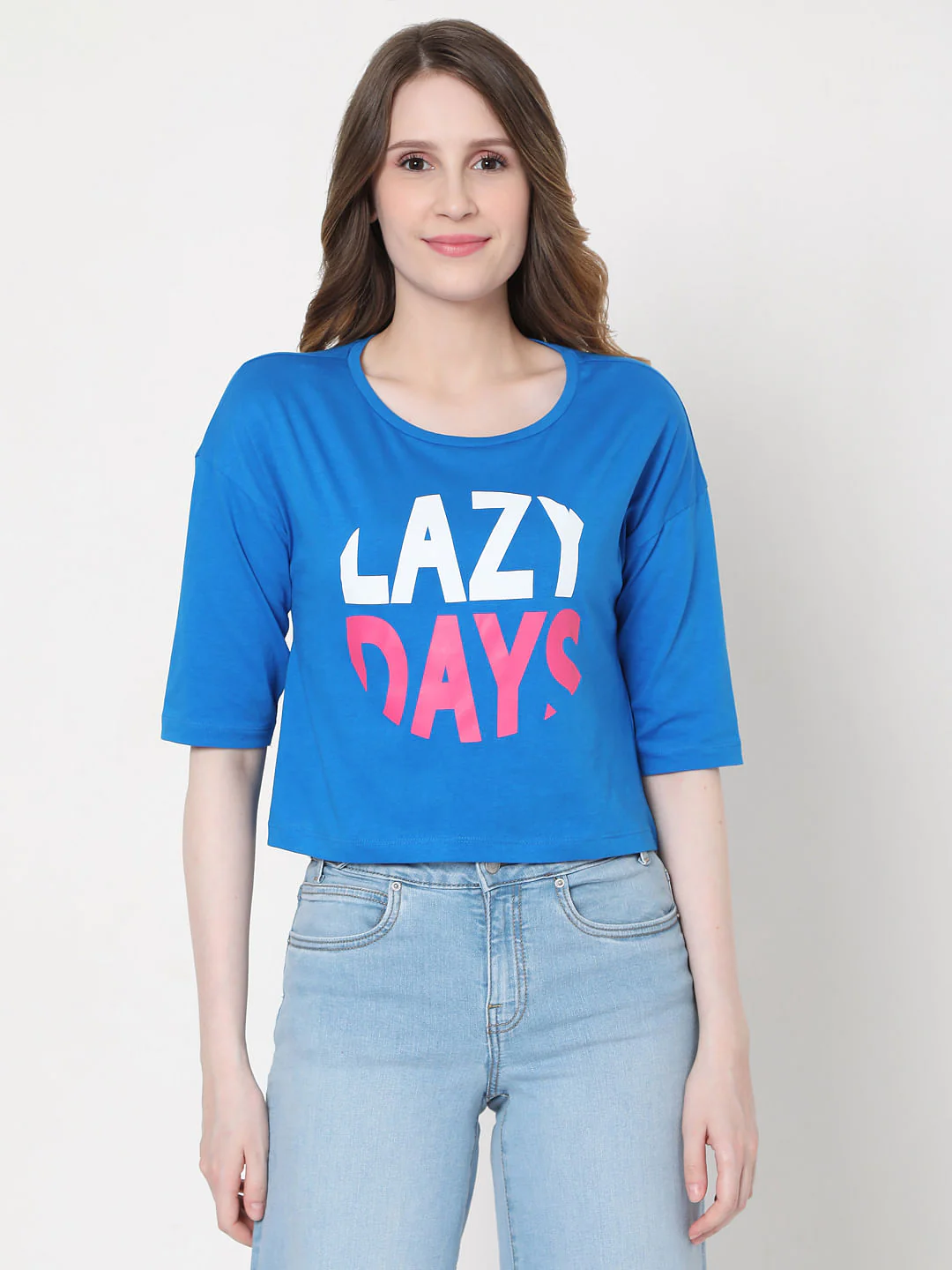 Blue Graphic Print T-Shirt
