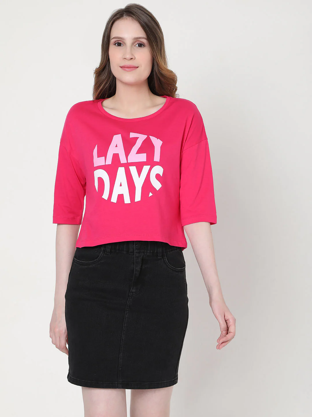 Pink Graphic Print T-Shirt