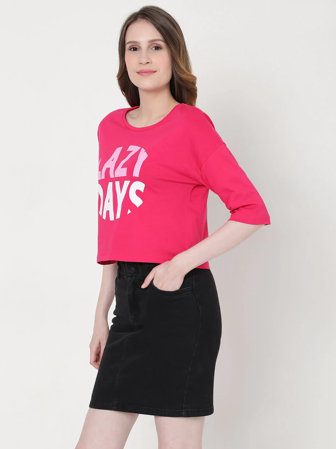Pink Graphic Print T-Shirt - Image 2