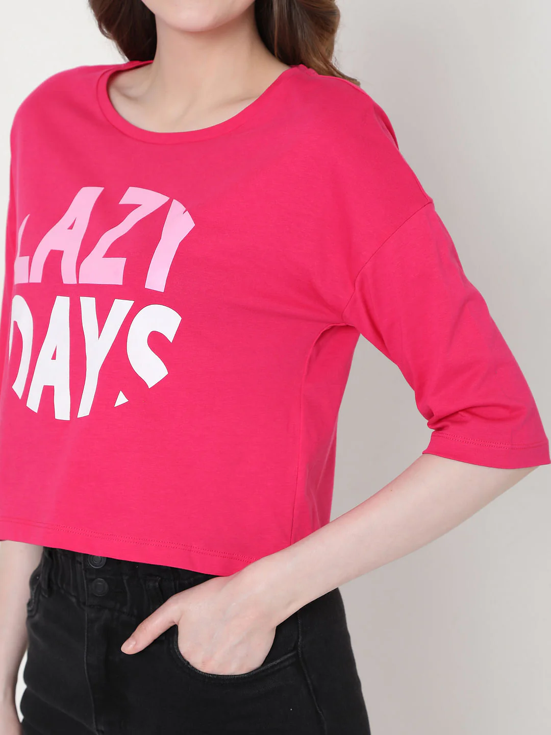 Pink Graphic Print T-Shirt - Image 5