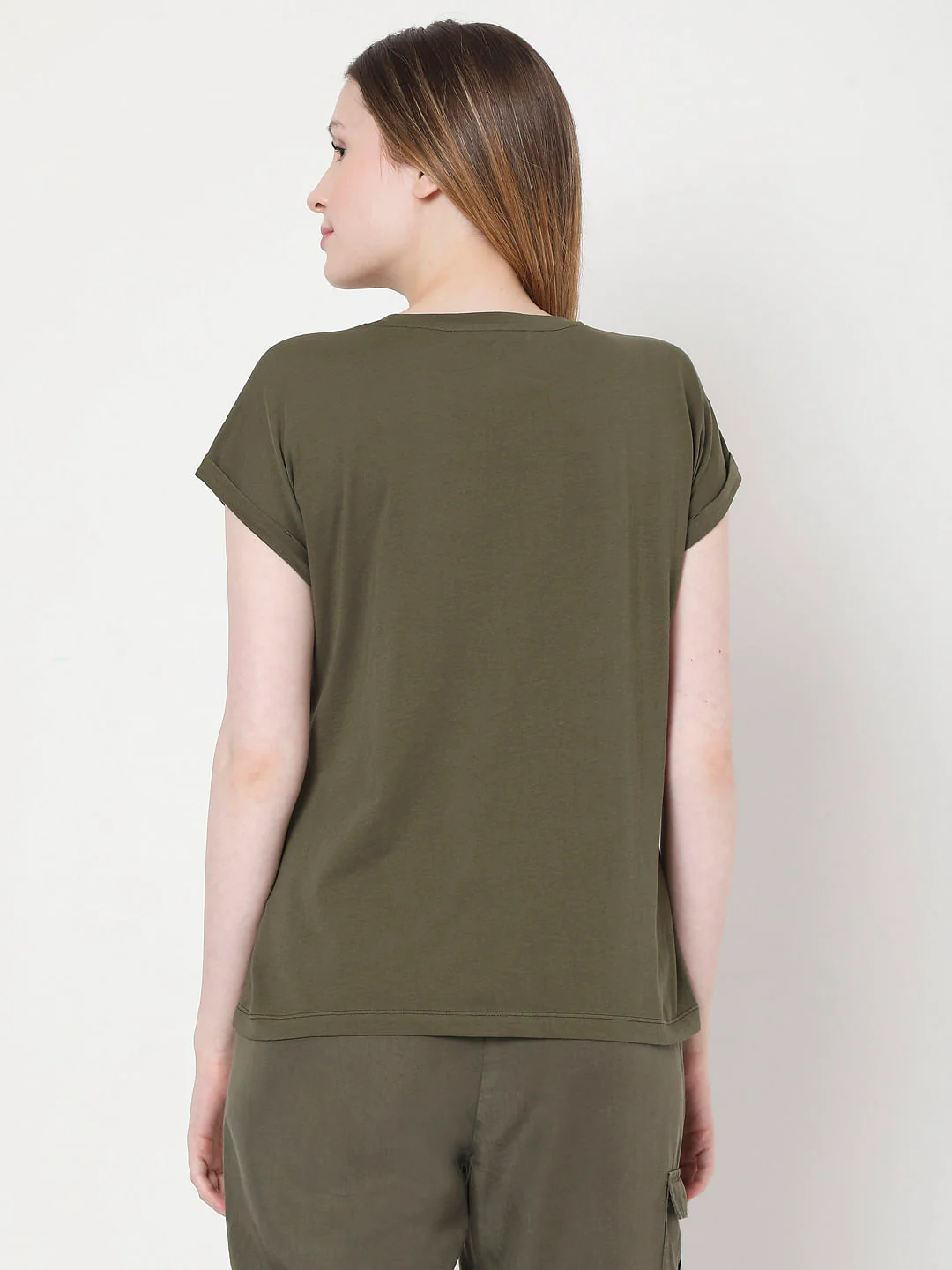 Green Slogan Print T-Shirt - Image 3