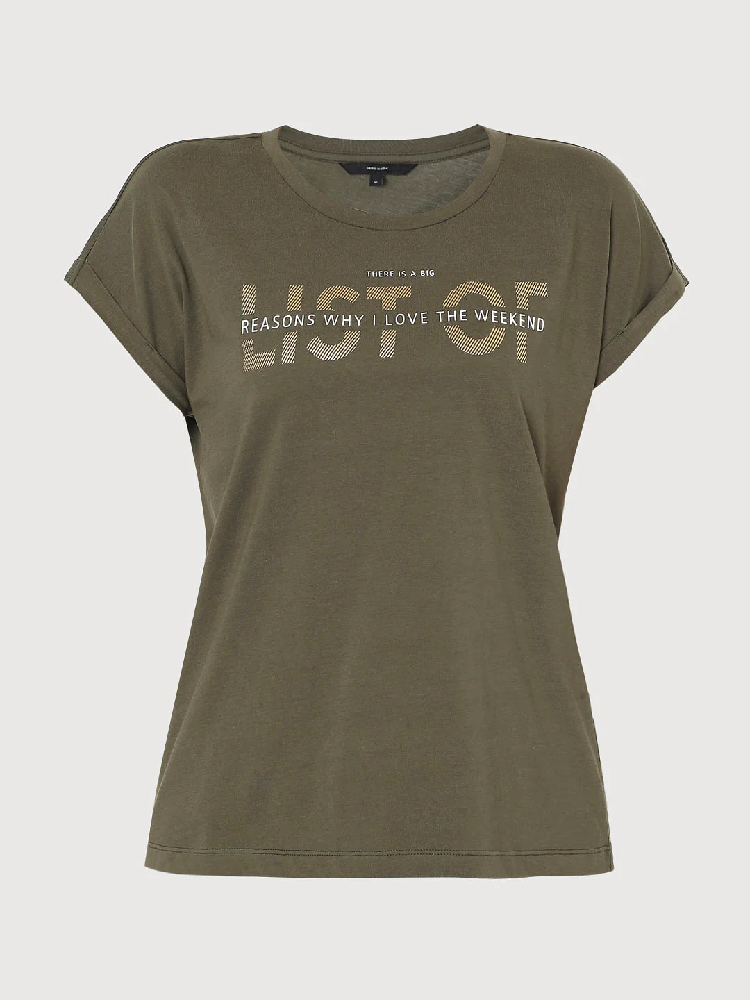 Green Slogan Print T-Shirt - Image 6