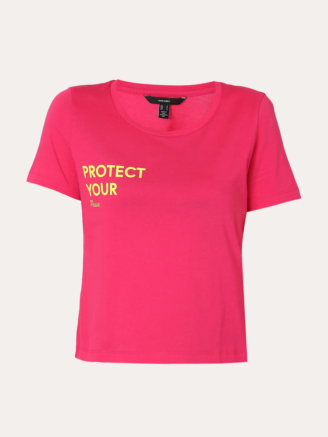 Pink Slogan Print T-Shirt - Image 6