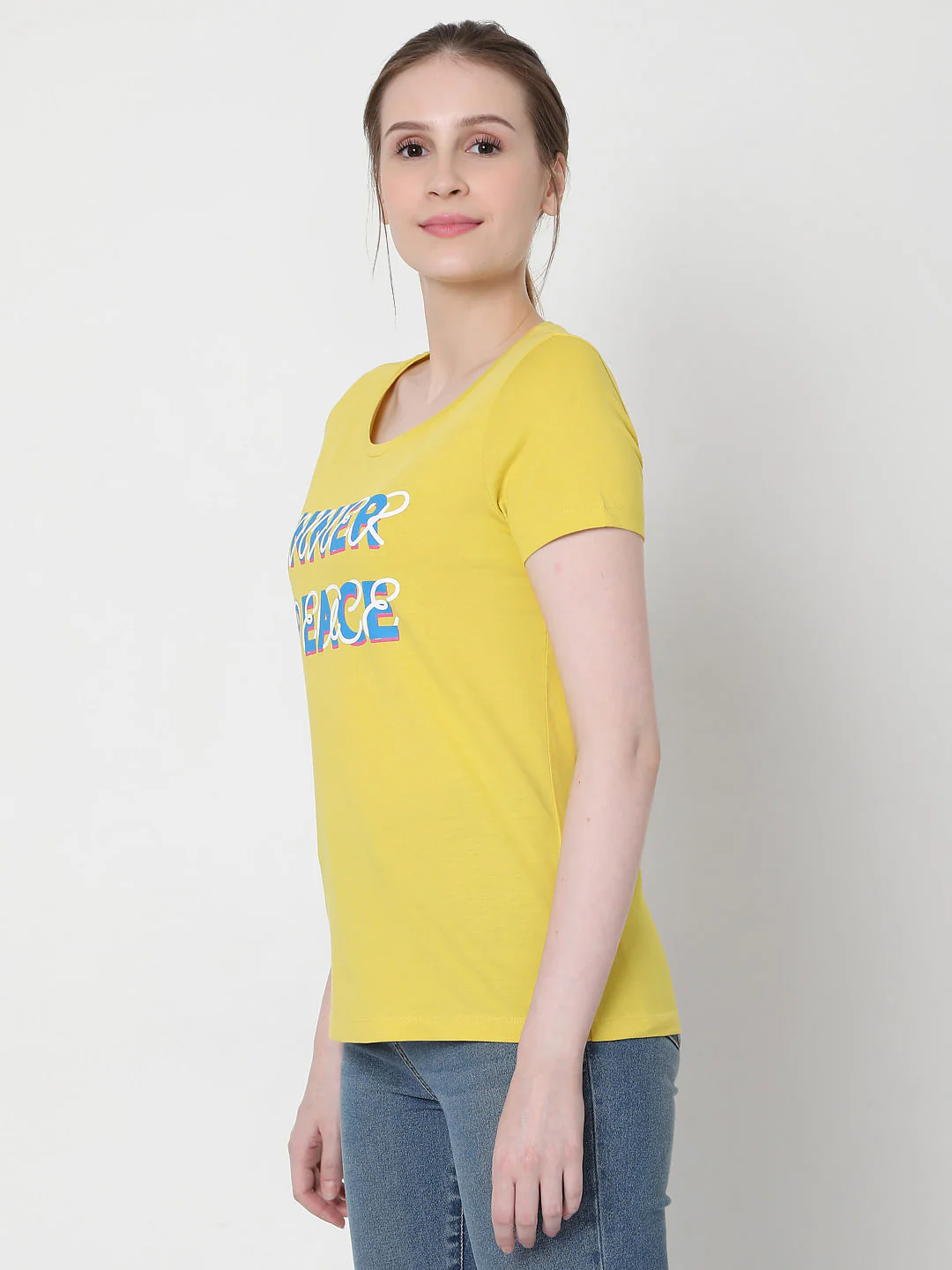 Yellow Graphic Print T-Shirt - Image 2