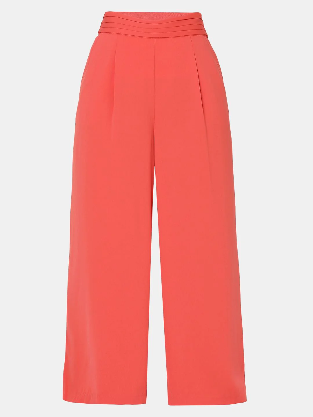 Orange High Rise Wide Leg Pants - Image 7