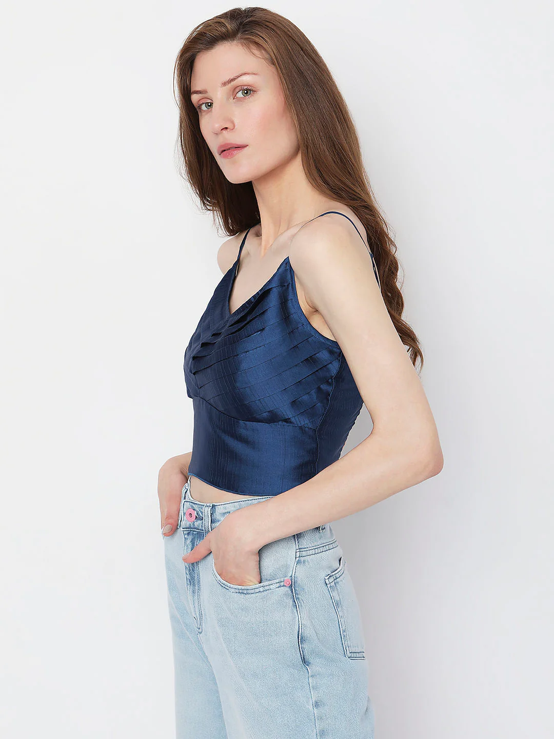 Blue Crop Top - Image 3