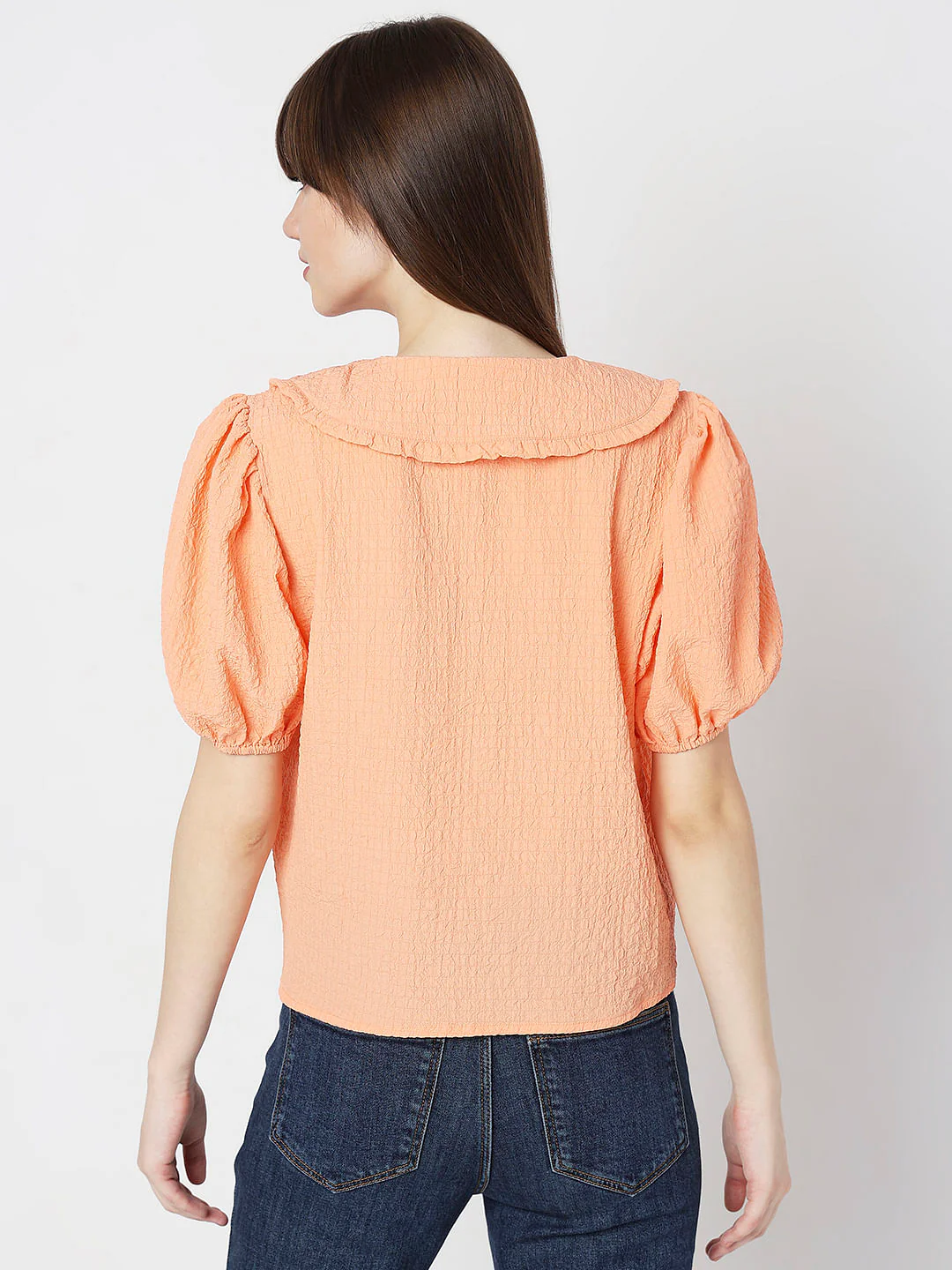 Orange Textured Top - Image 4