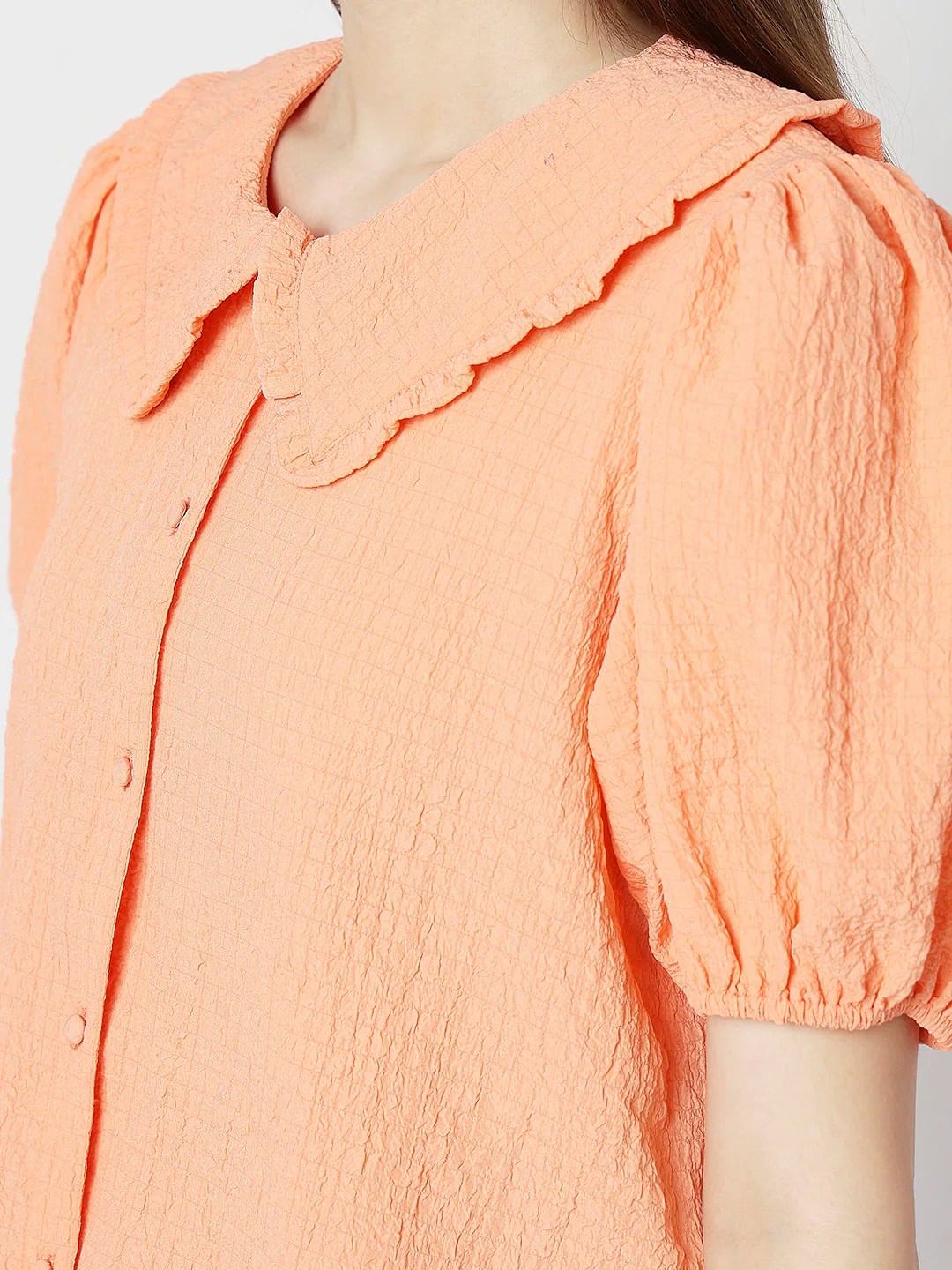 Orange Textured Top - Image 8