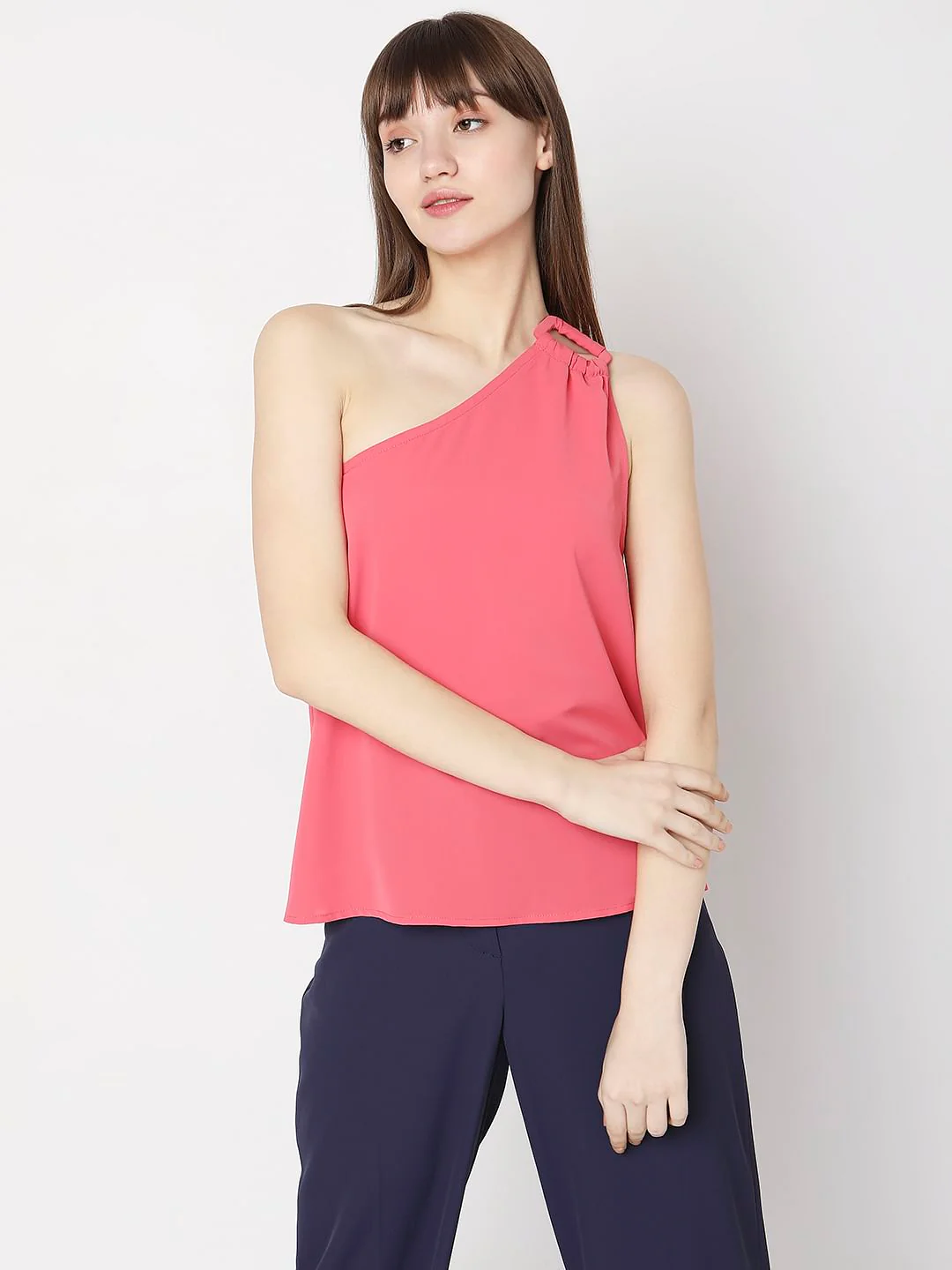 Pink One-Shoulder Top - Image 2