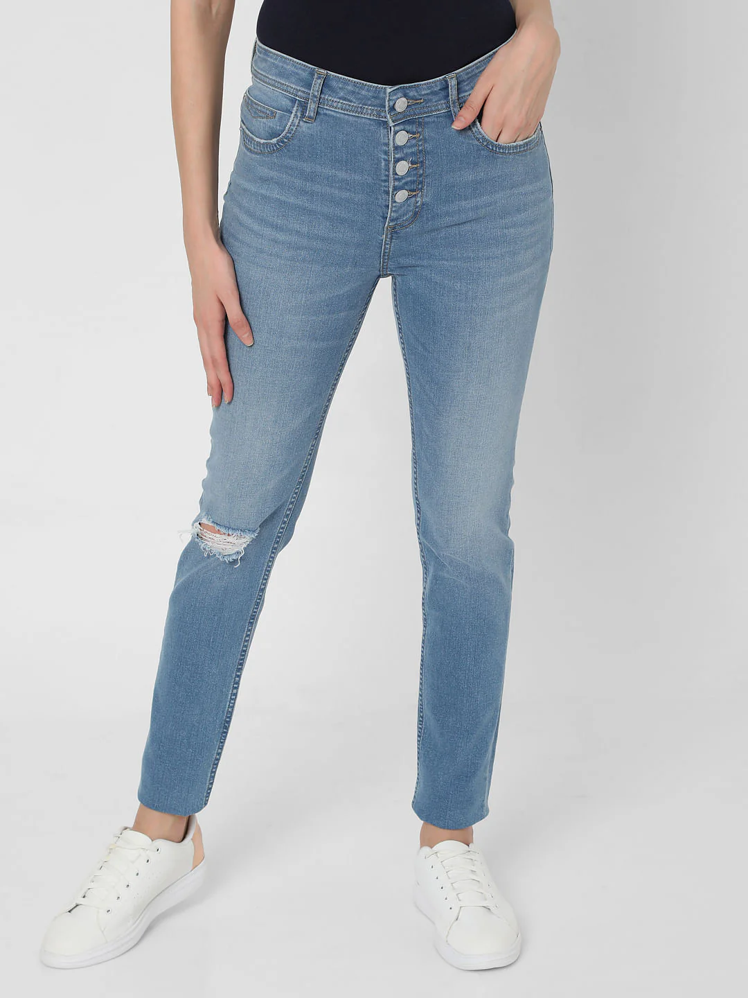 Light Blue High Rise Skinny Jeans