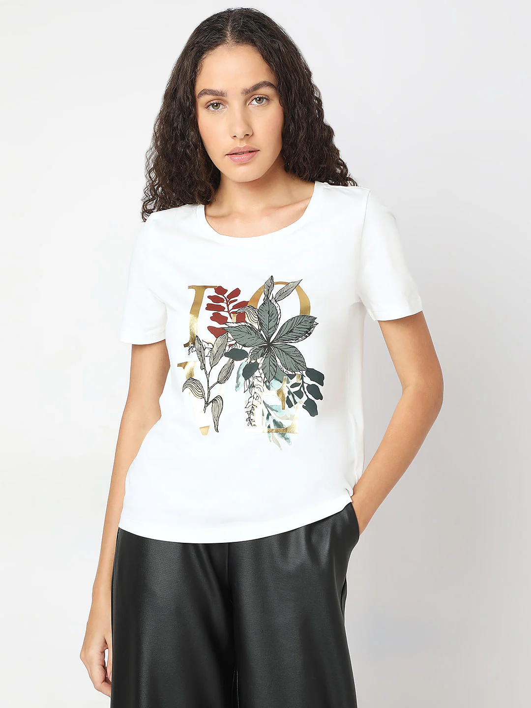 White Printed T-Shirts - Image 2
