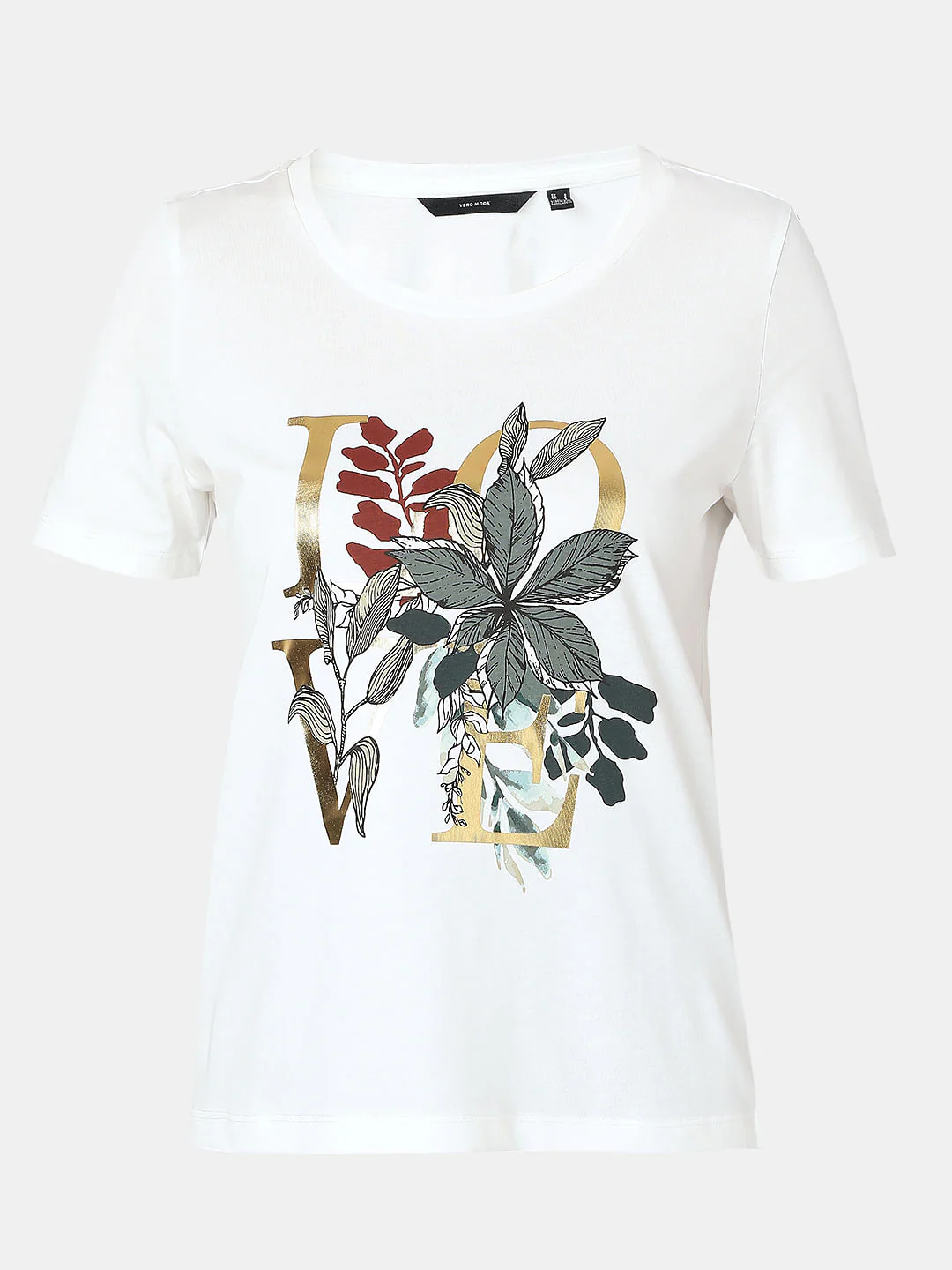 White Printed T-Shirts - Image 7