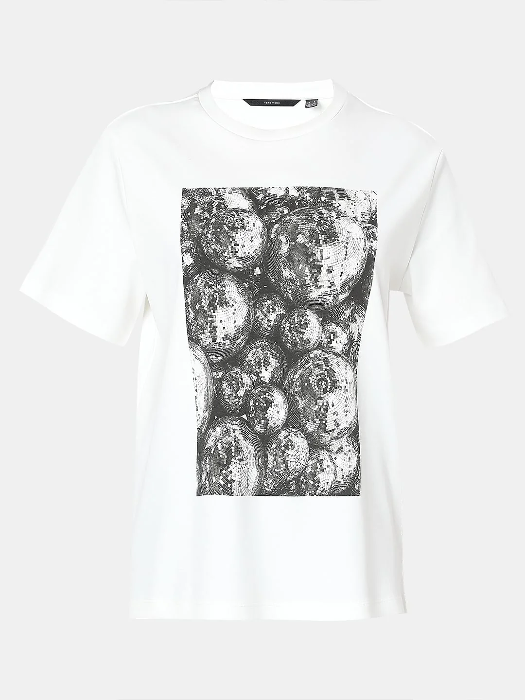 White Printed Organic Cotton T-Shirt - Image 7