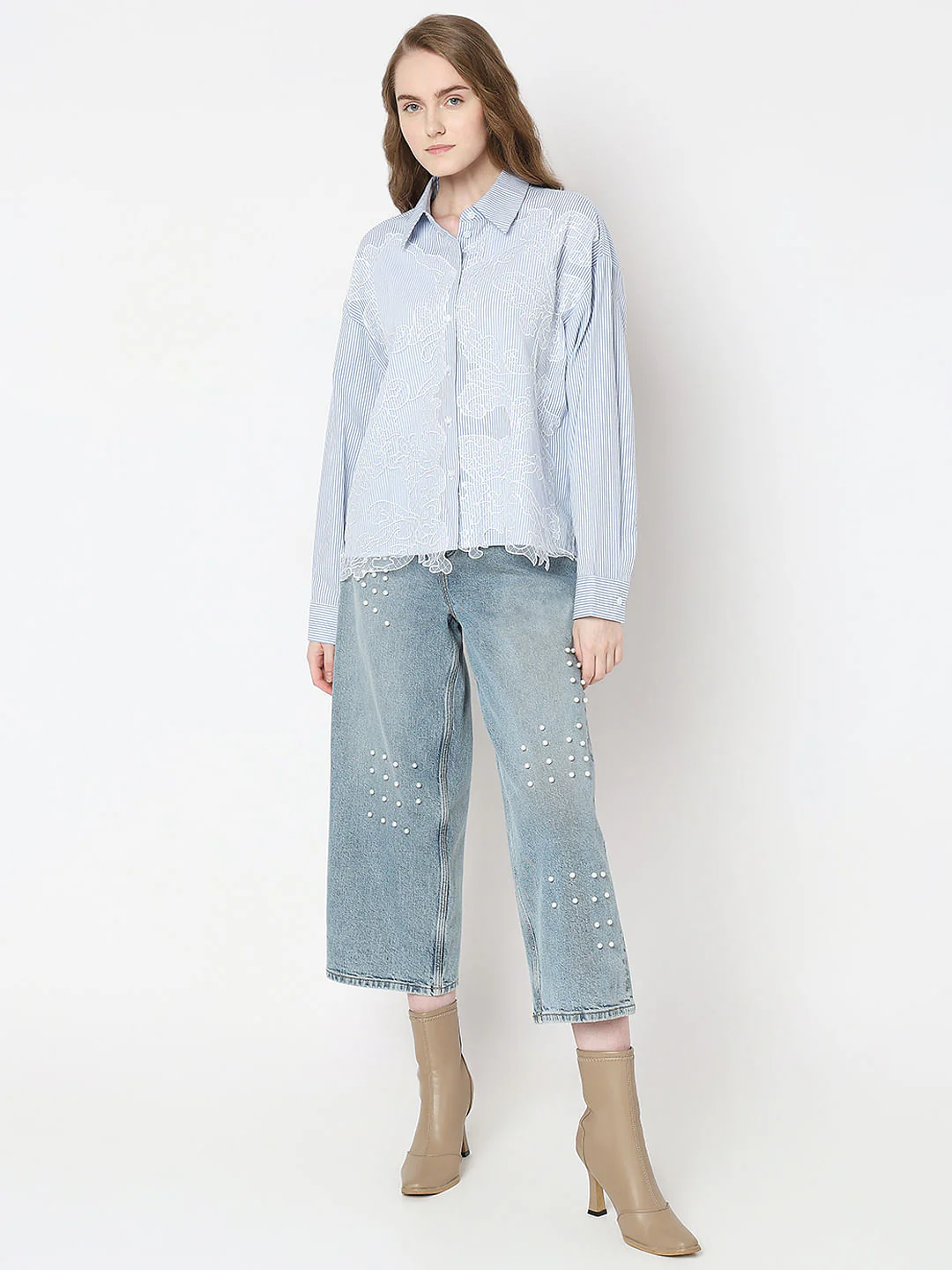 Light Blue Striped Shirt - Image 5