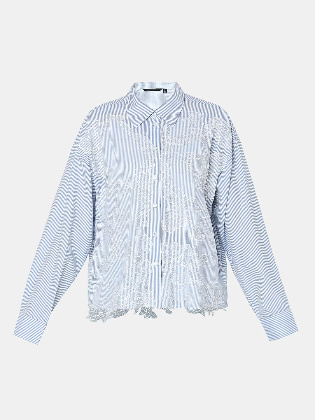 Light Blue Striped Shirt - Image 7
