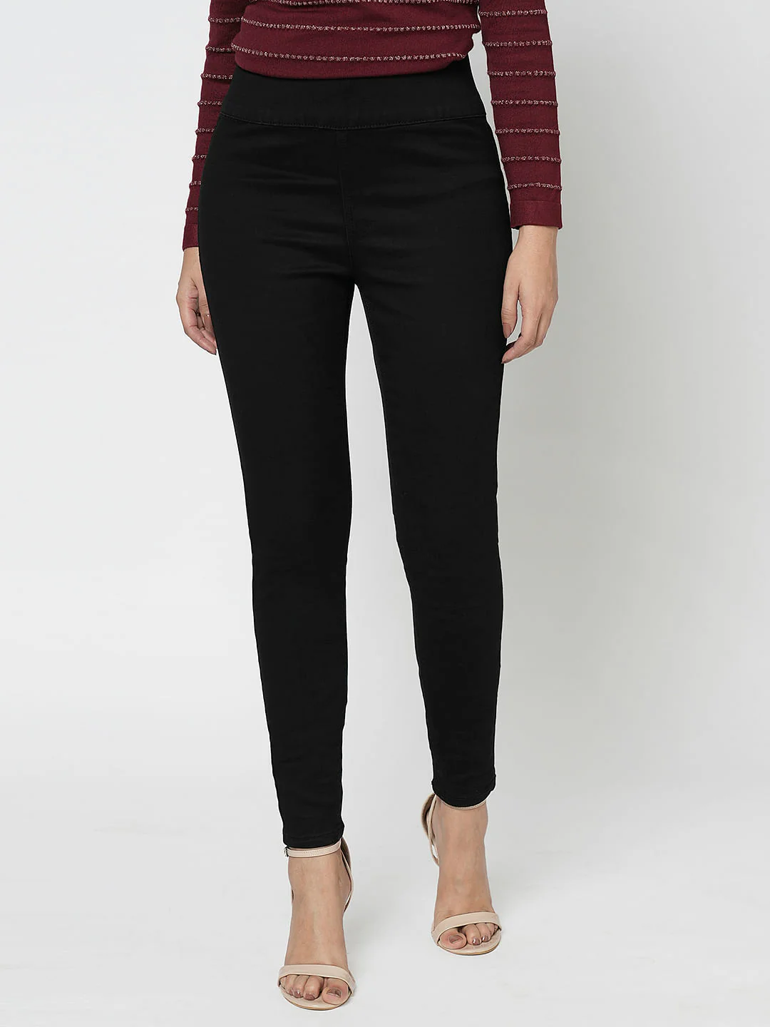 I.Scenery By Vero Moda Black High Rise Wendy Skinny Jeans - Image 2
