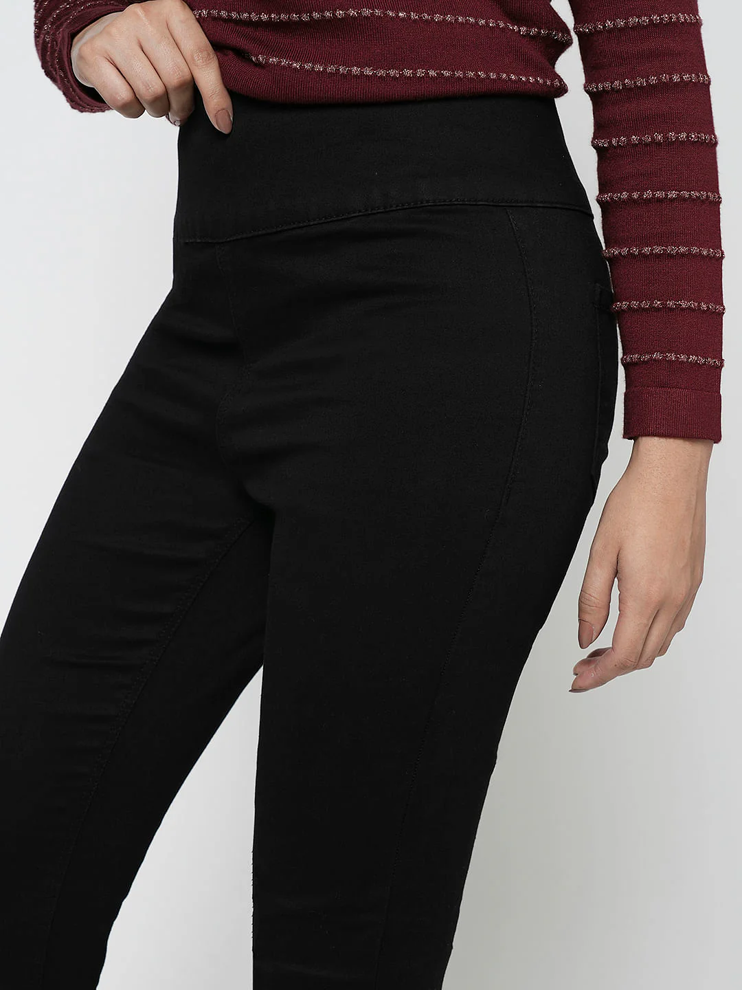 I.Scenery By Vero Moda Black High Rise Wendy Skinny Jeans - Image 6