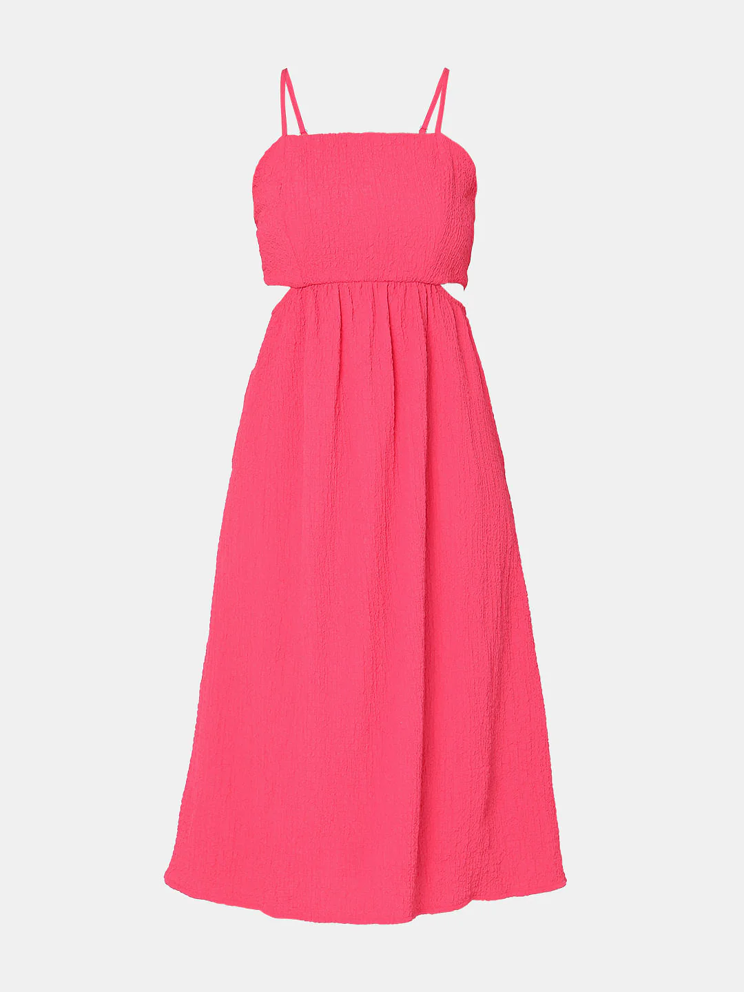 Pink Cut-Out Midi Dress - Image 6