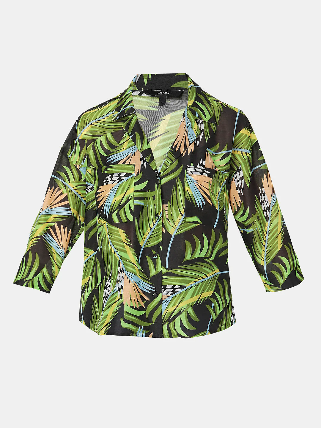 Green Tropical Print Shirt - Image 7