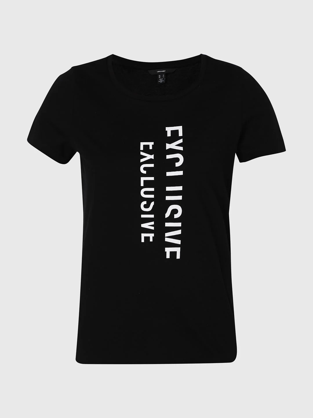 Black Typographic Print T-Shirt - Image 7