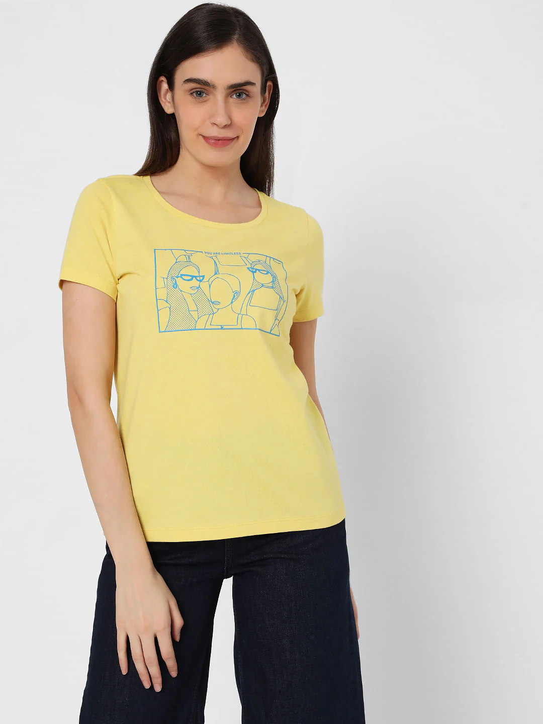 Yellow Graphic Print T-Shirt - Image 2