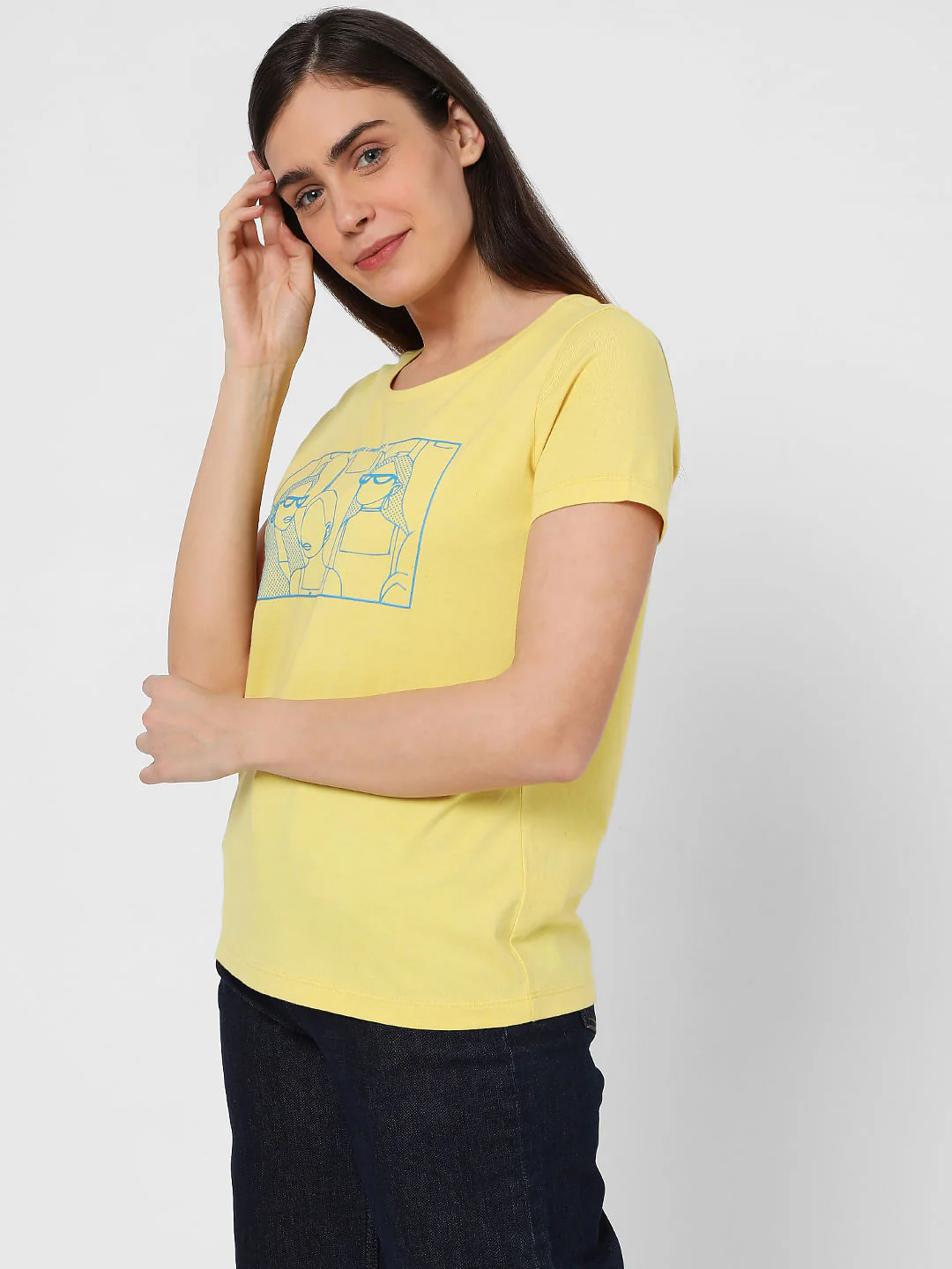 Yellow Graphic Print T-Shirt - Image 3