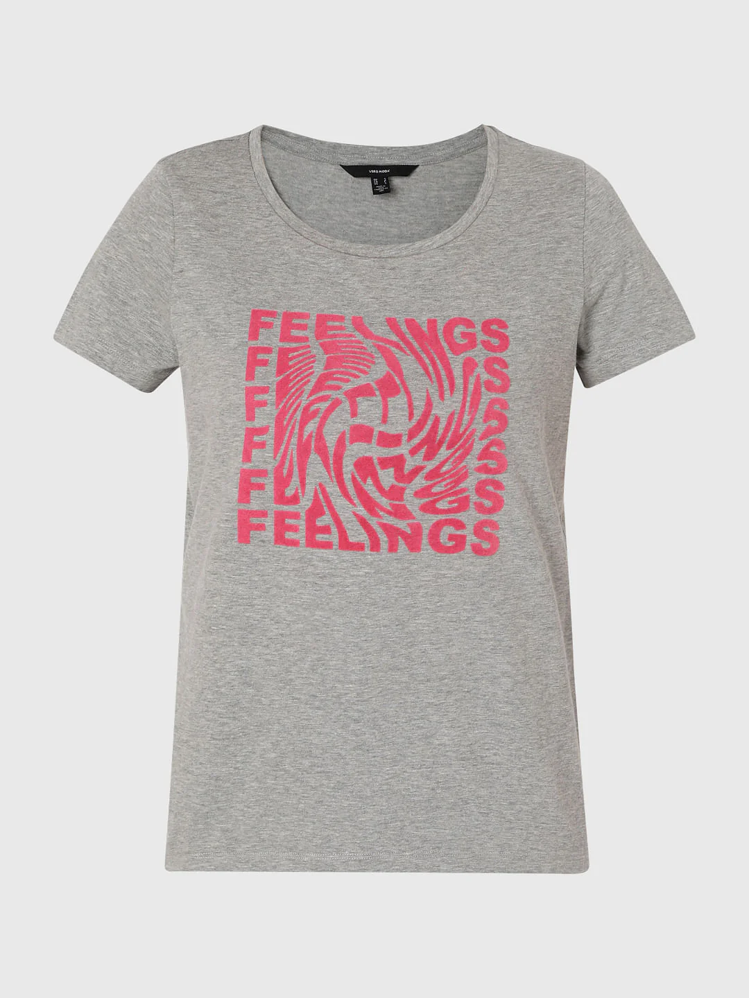 Grey Chest Print T-Shirt - Image 7