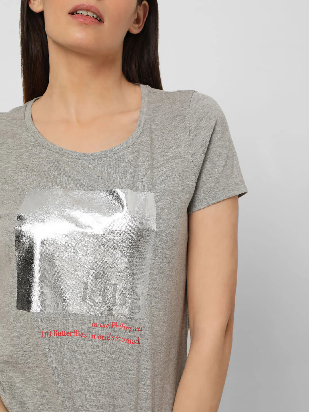 Grey Graphic Print T-Shirt - Image 6