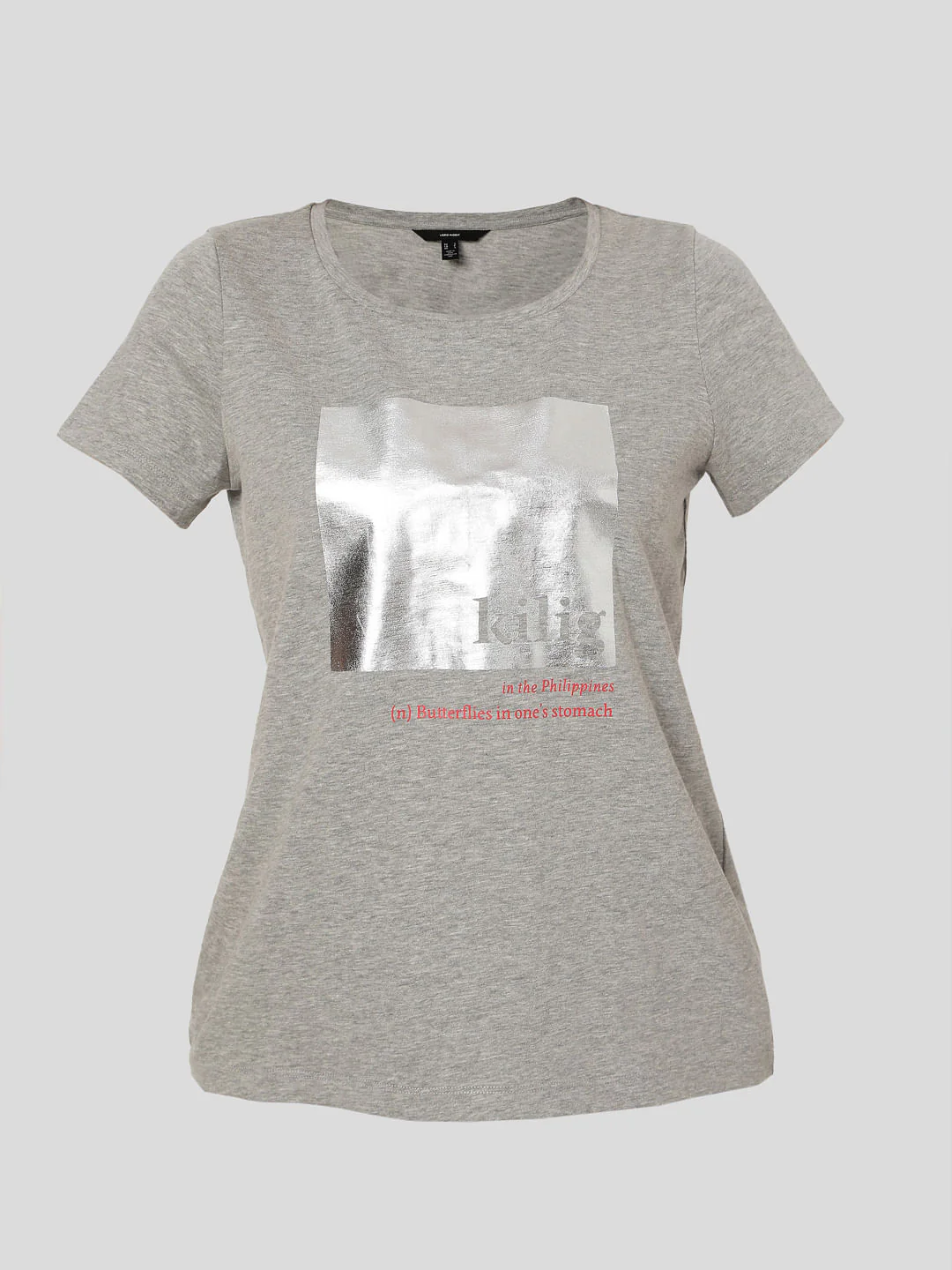 Grey Graphic Print T-Shirt - Image 7