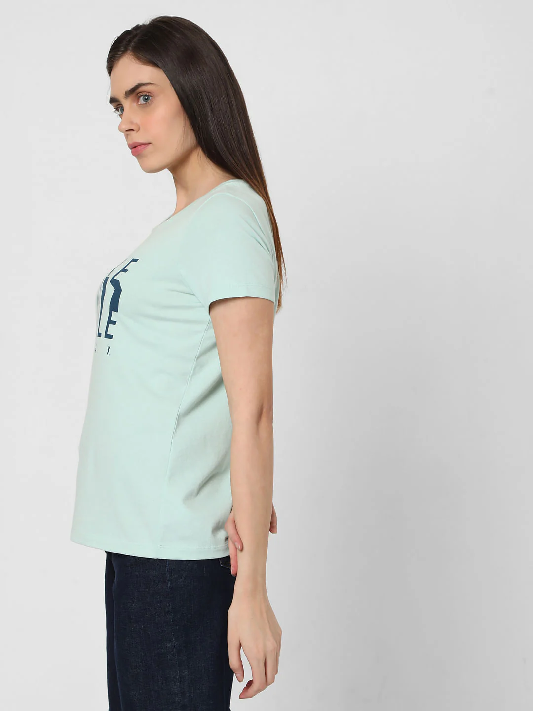Blue Typographic Print T-Shirt - Image 3
