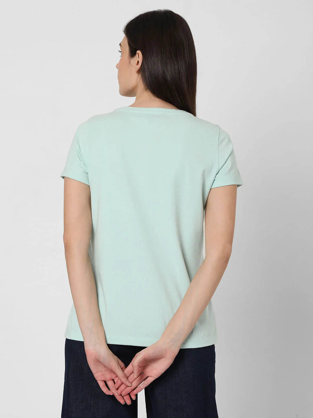 Blue Typographic Print T-Shirt - Image 4