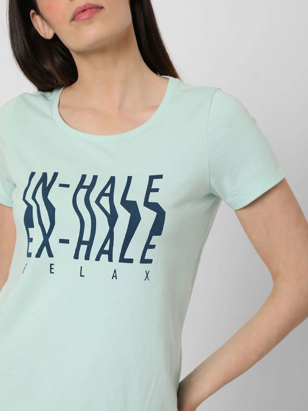 Blue Typographic Print T-Shirt - Image 6