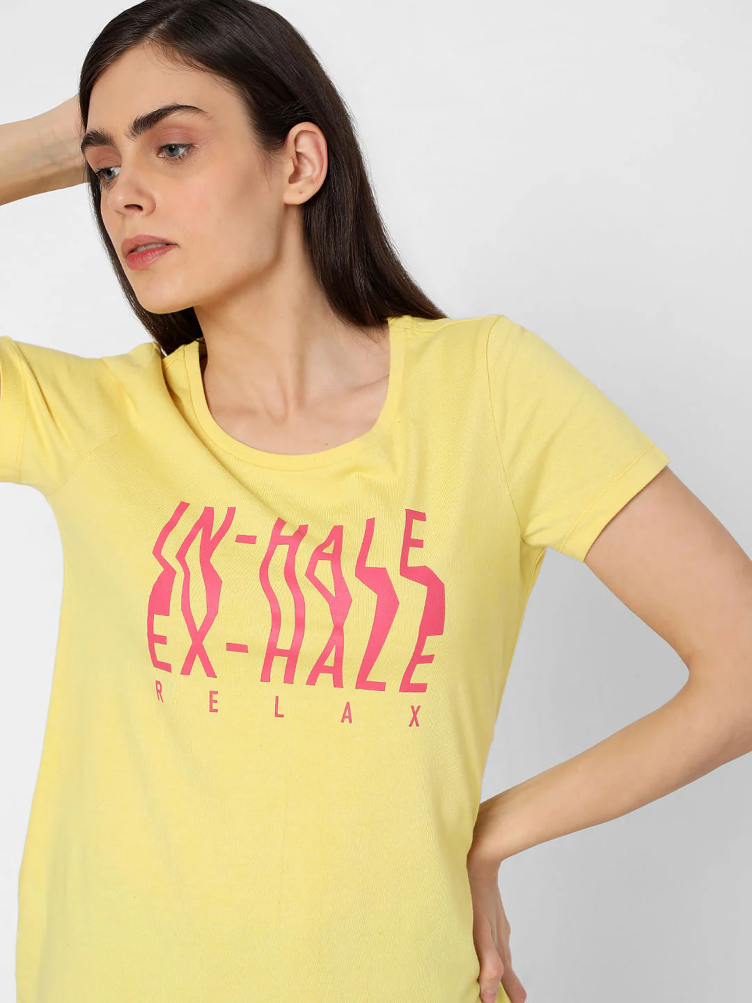 Yellow Typographic Print T-Shirt - Image 6