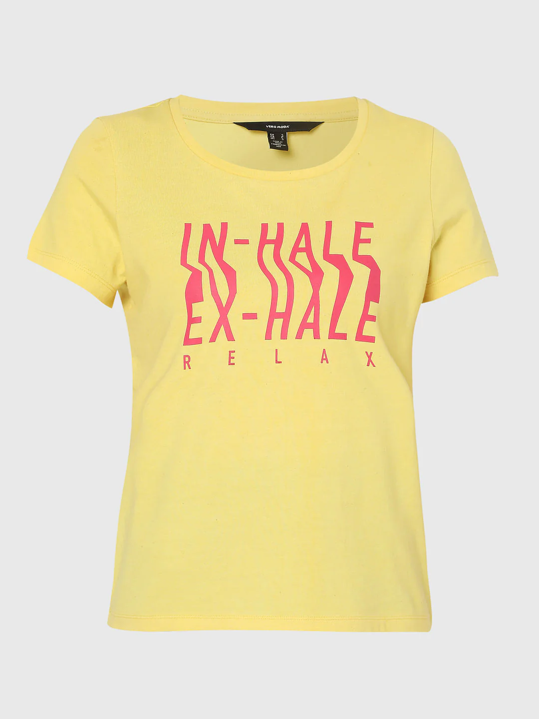 Yellow Typographic Print T-Shirt - Image 7