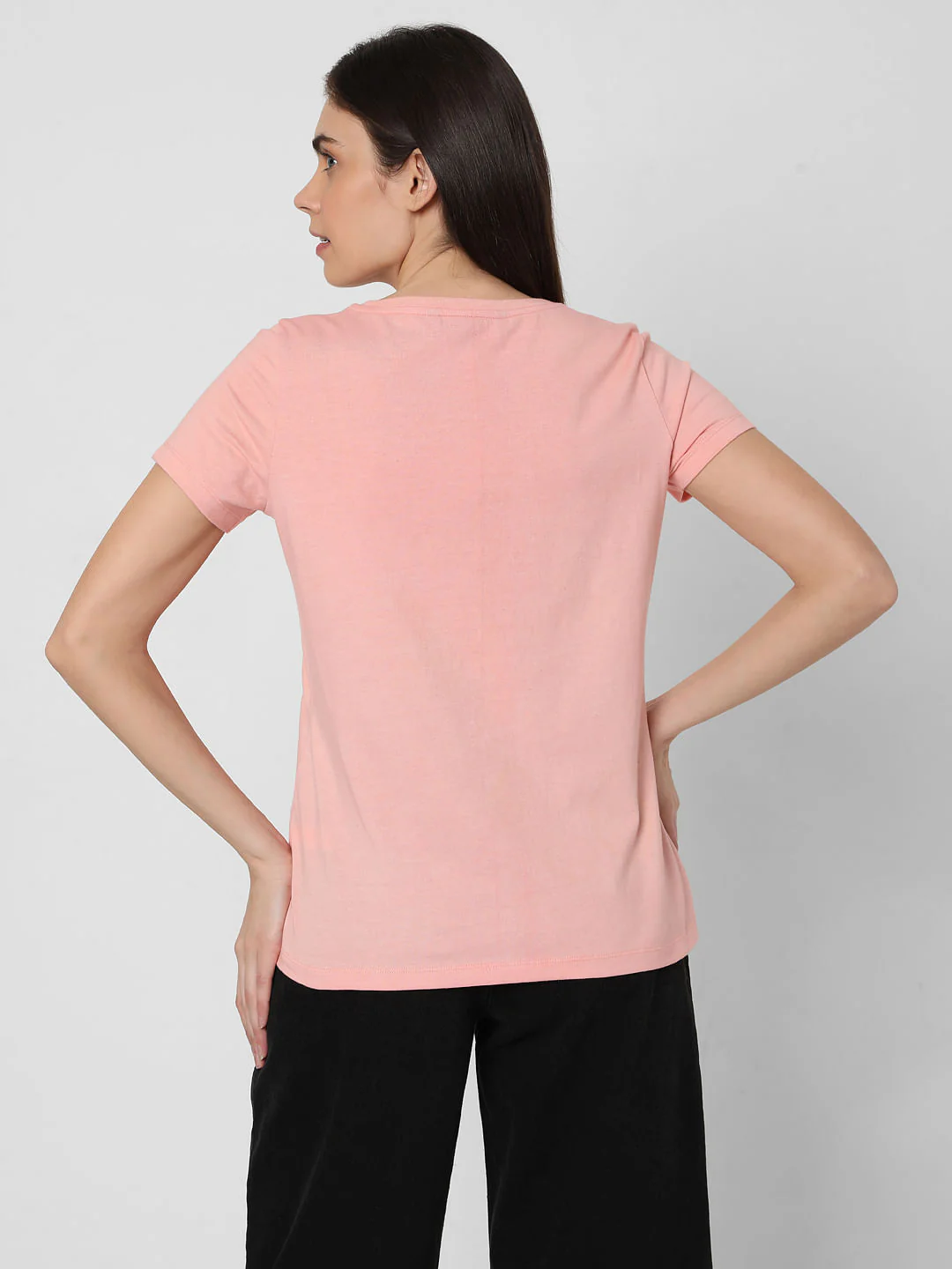 Pink Text Print T-Shirt - Image 4