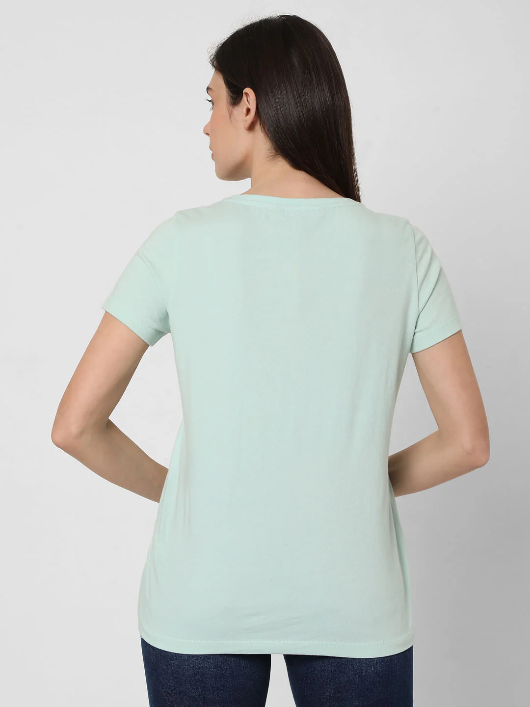 Blue Slogan Print T-Shirt - Image 3