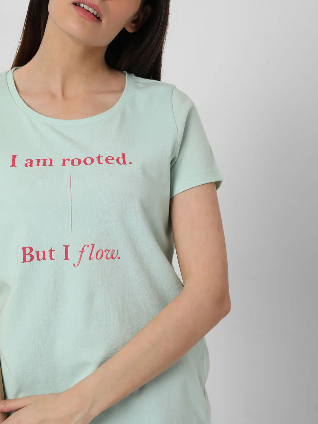 Blue Slogan Print T-Shirt - Image 6