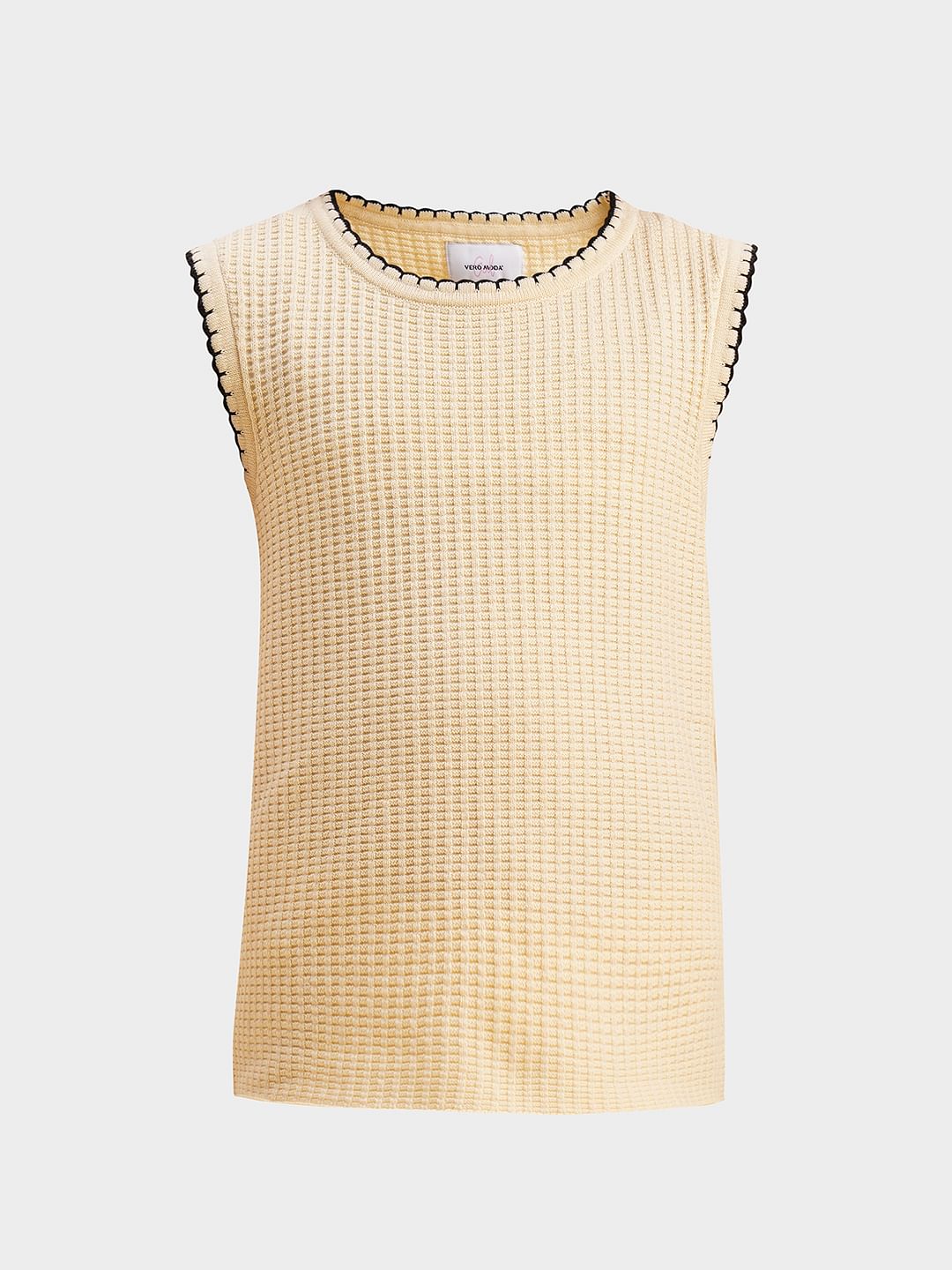 Girls Beige O-Neck Co-Ord Set Top - Image 6