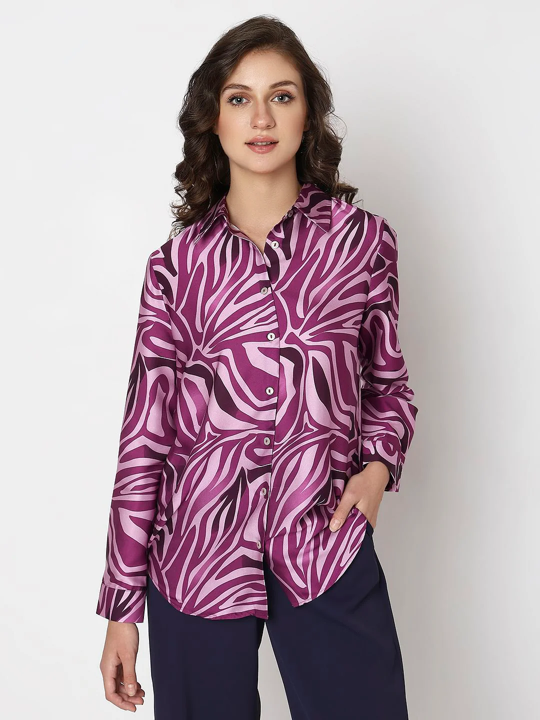 Purple Animal Print Shirt - Image 2