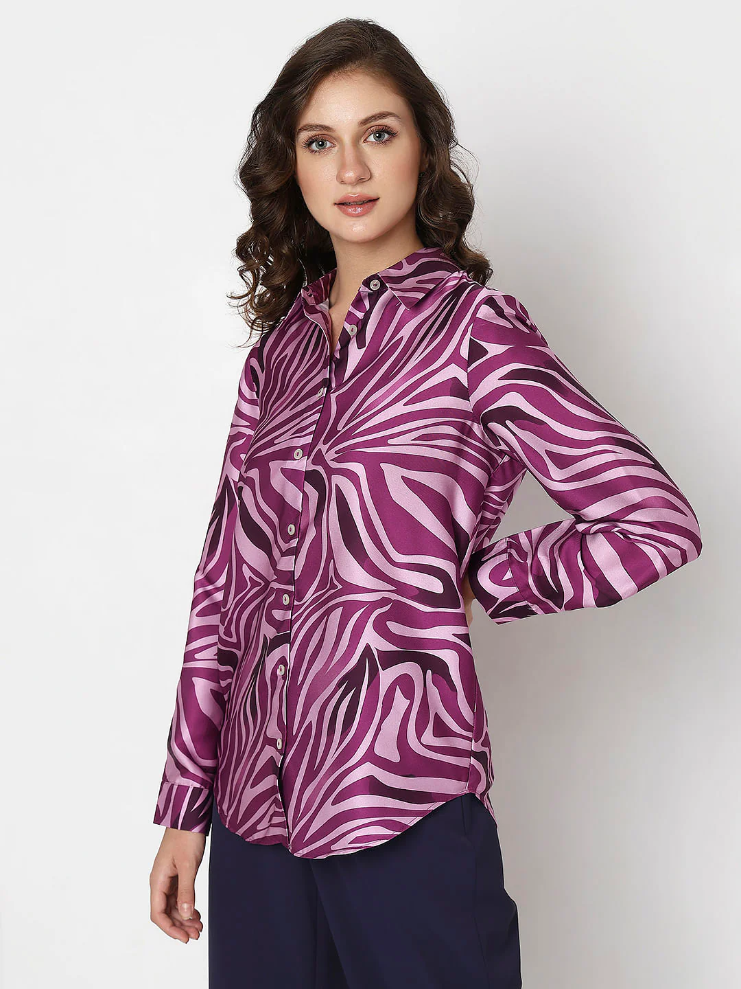 Purple Animal Print Shirt - Image 3
