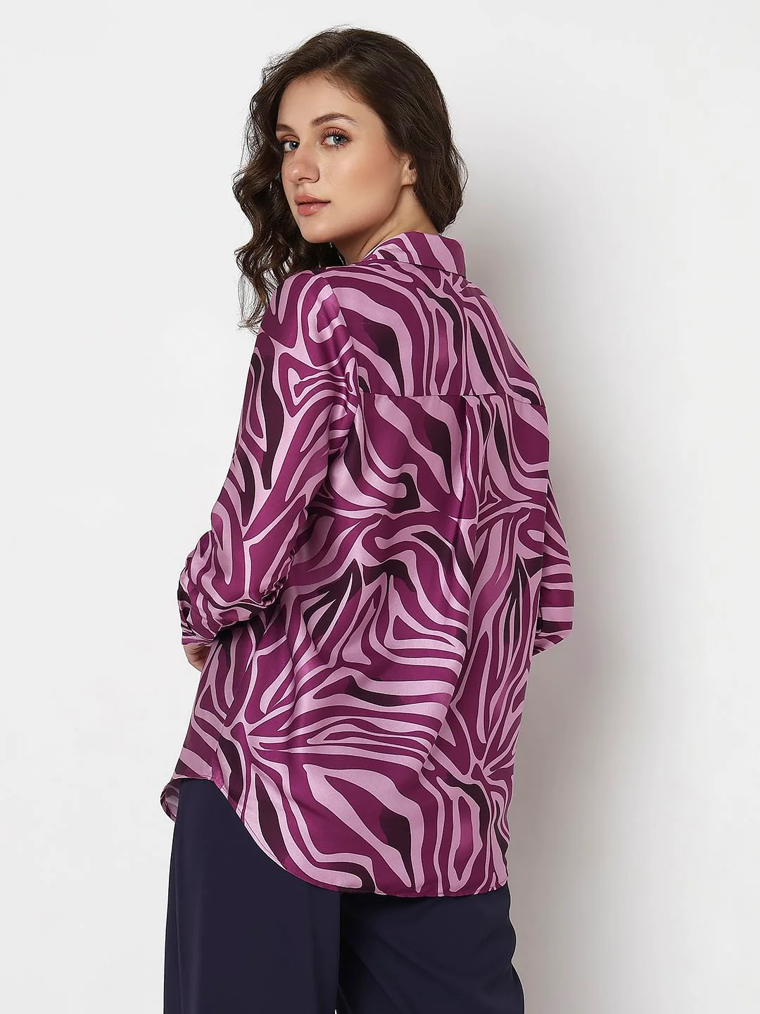 Purple Animal Print Shirt - Image 4