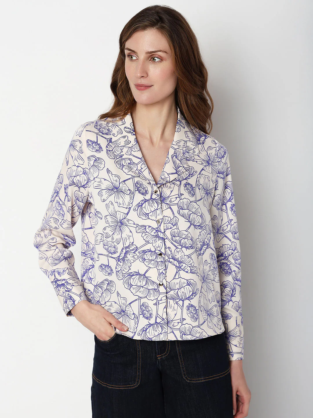Blue Floral Shirt - Image 2