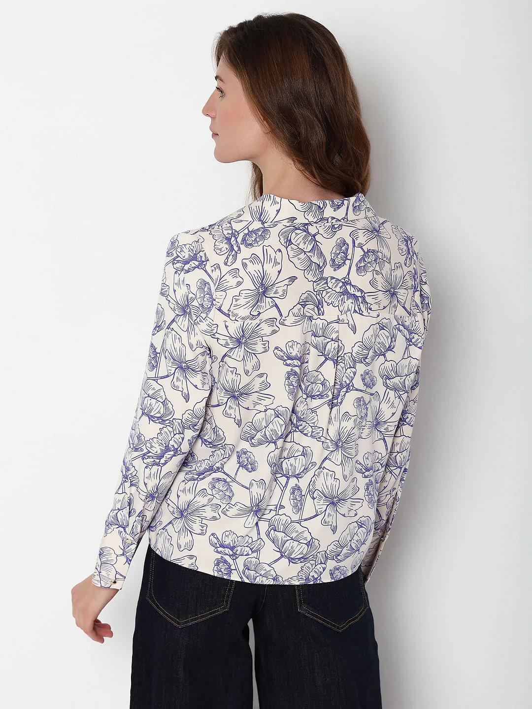 Blue Floral Shirt - Image 4