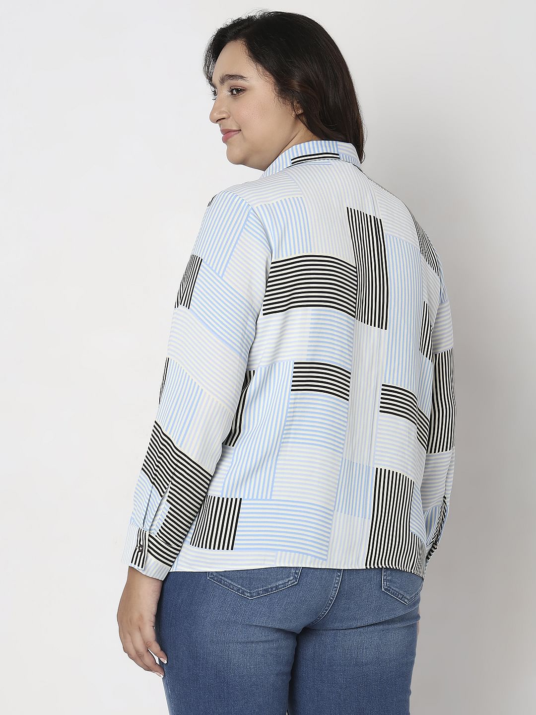 Curve White Printed Shirt - Image 4