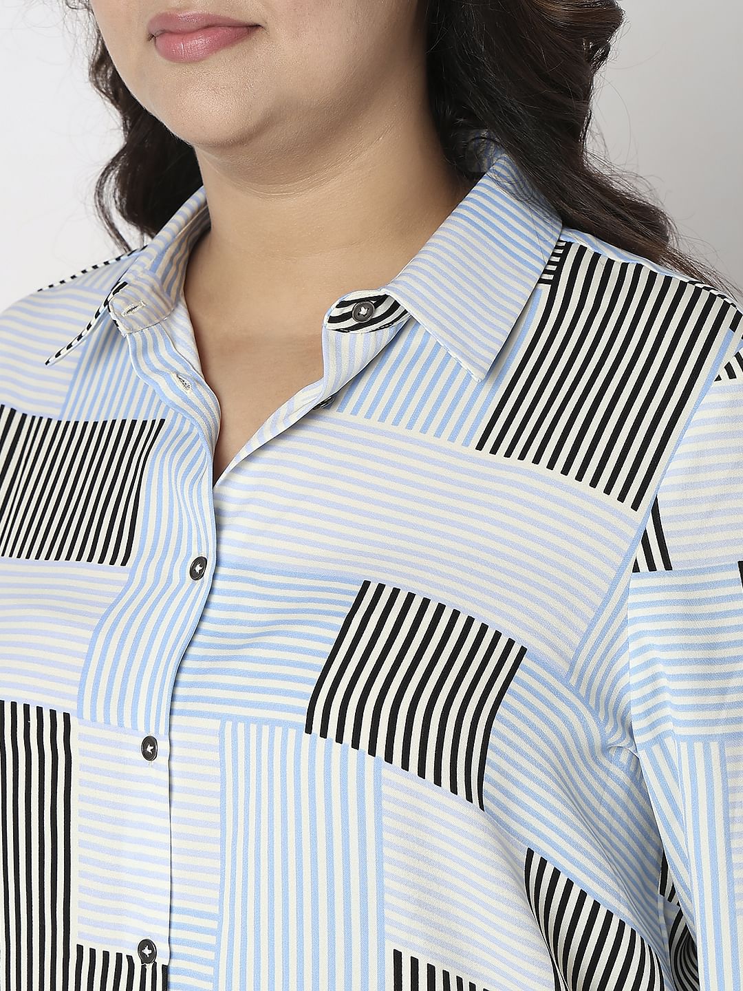 Curve White Printed Shirt - Image 8